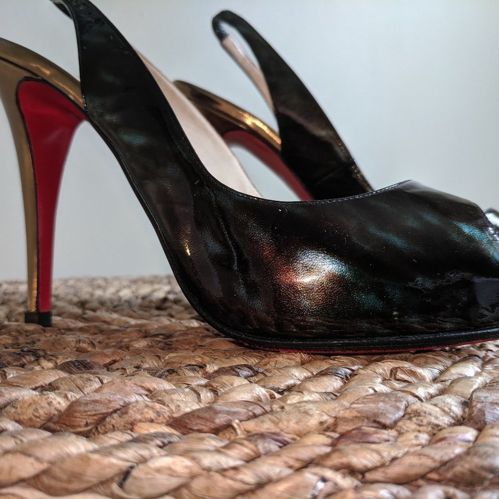 Christian Louboutin Dark Green High Heel Platform